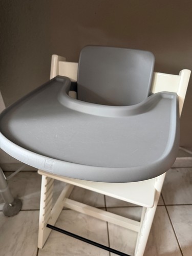 Stokke tray and baby - , grey